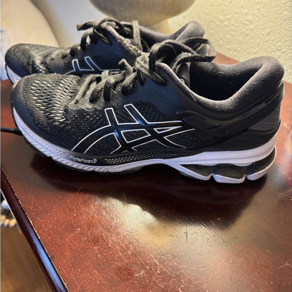 ASICS Black and White Athletic Sneakers